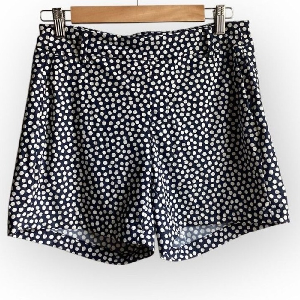 SPANX Polka Dot Pull On Shorts Women's Size S/CH/P Navy White